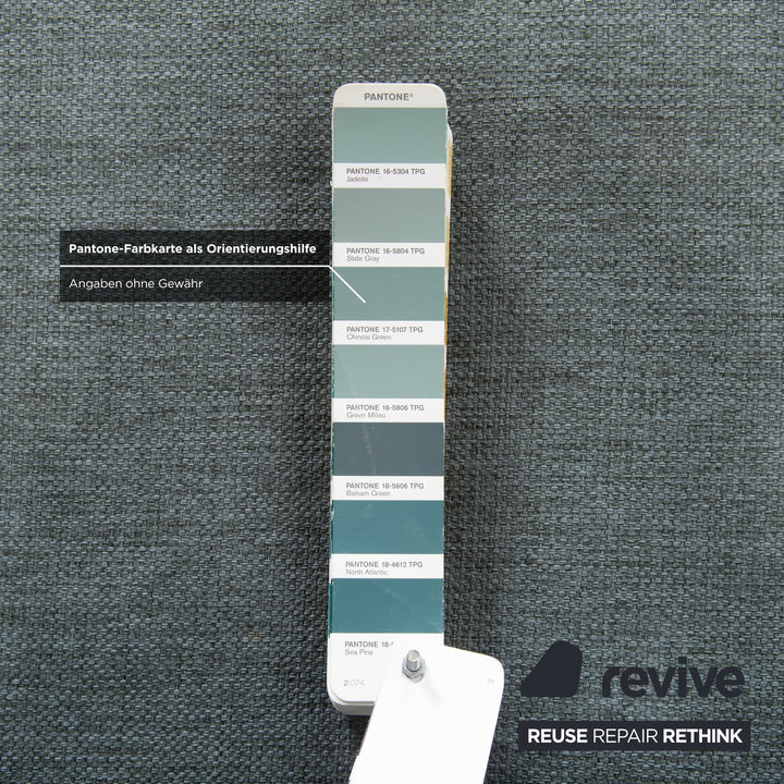 Bolia Lomi Stoff Viersitzer Grau Blau Grün Sofa Couch