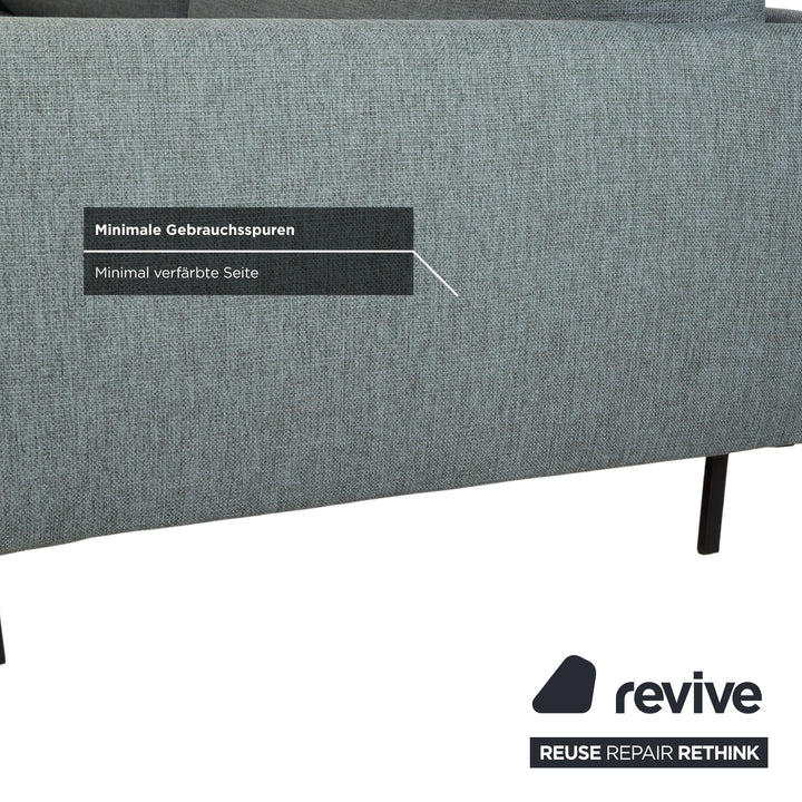 Canapé quatre places Bolia Lomi en tissu gris-bleu-vert