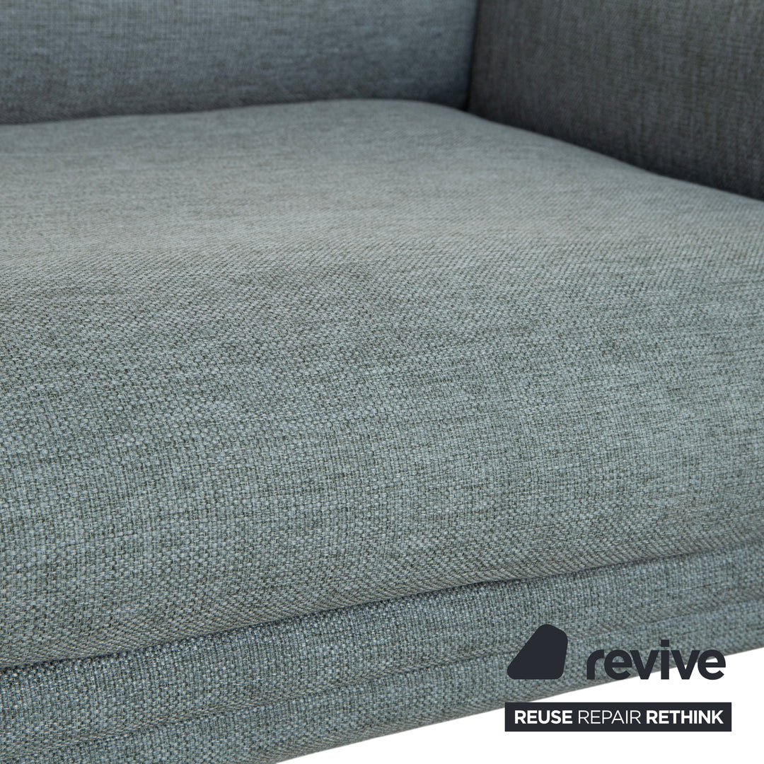 Bolia Lomi Stoff Viersitzer Grau Blau Grün Sofa Couch