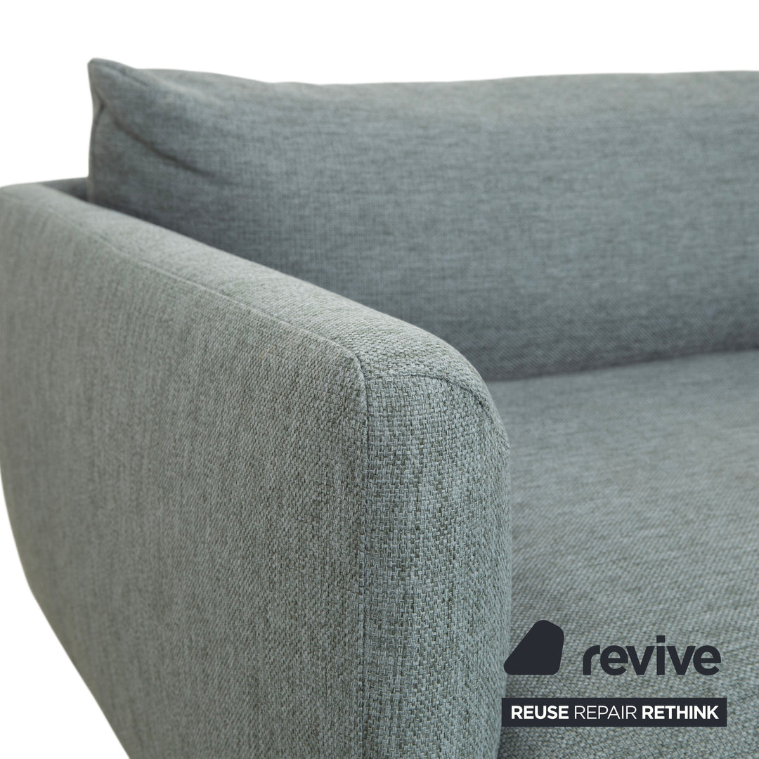 Bolia Lomi Stoff Viersitzer Grau Blau Grün Sofa Couch
