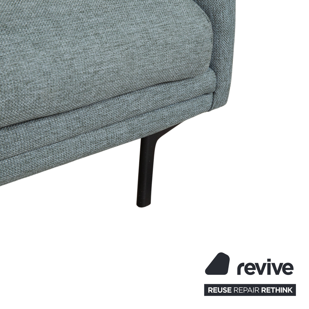 Canapé quatre places Bolia Lomi en tissu gris-bleu-vert