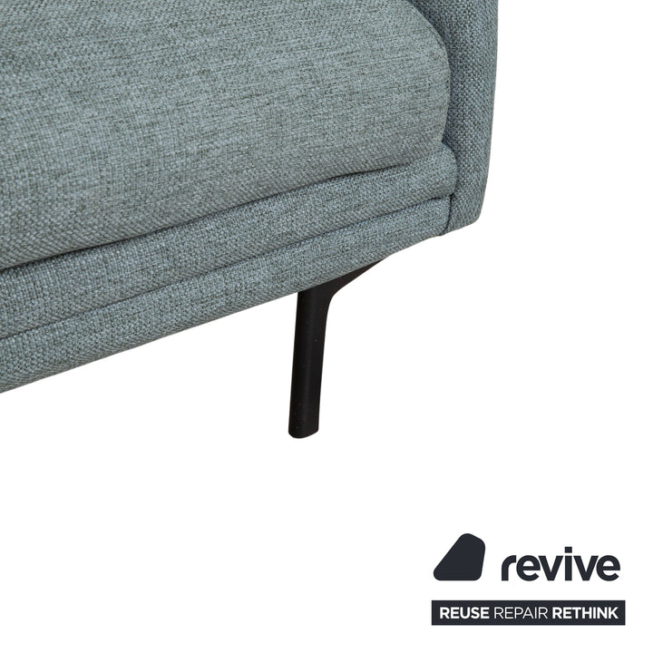 Canapé quatre places Bolia Lomi en tissu gris-bleu-vert