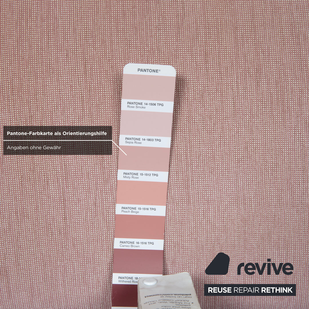 Bolia Madison Stoff Holz Hocker Pink Rosa Grau