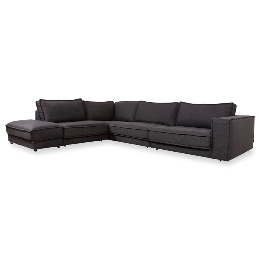 Bolia Noora Stoff Ecksofa Schwarz Anthrazit Dunkelgrau Sofa Couch