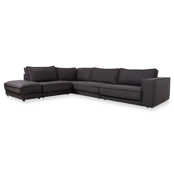 Bolia Noora Stoff Ecksofa Schwarz Anthrazit Dunkelgrau Sofa Couch