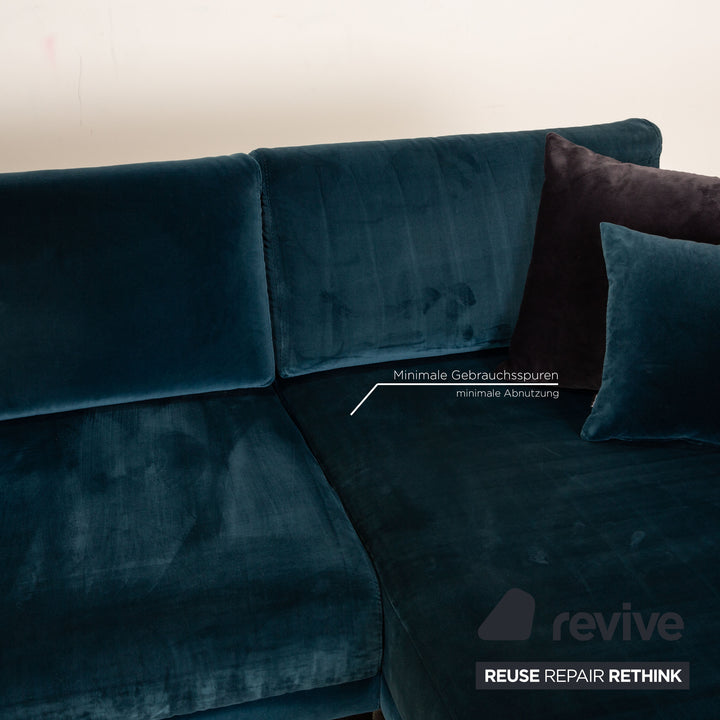 Bolia North Fabric Corner Sofa Blue Recamiere Right Sofa Couch
