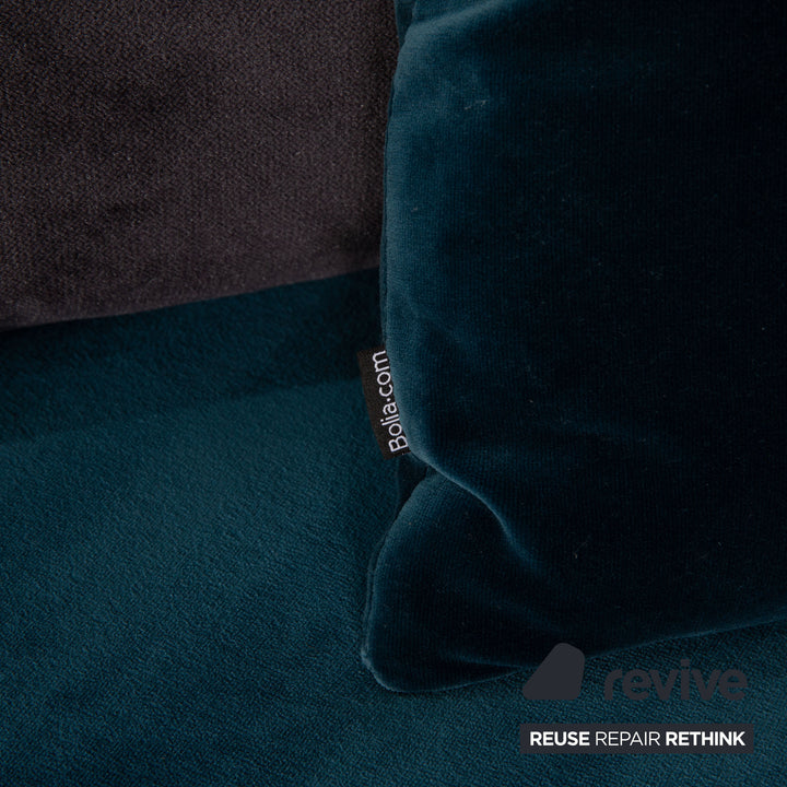 Bolia North Fabric Corner Sofa Blue Recamiere Right Sofa Couch