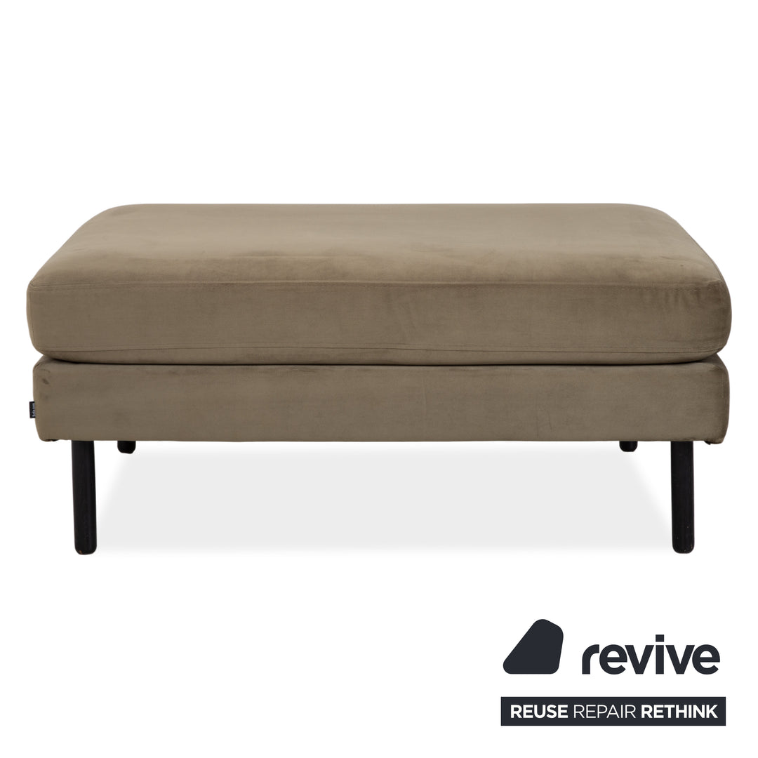 Bolia Scandinavia Dreisitzer Hocker Stoff Sofa Oliv Grün Couch