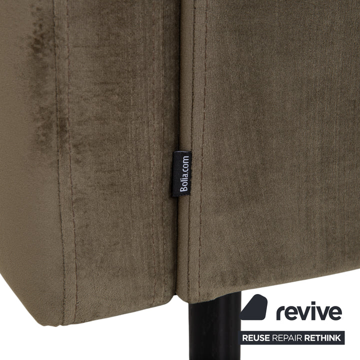 Bolia Scandinavia Dreisitzer Hocker Stoff Sofa Oliv Grün Couch