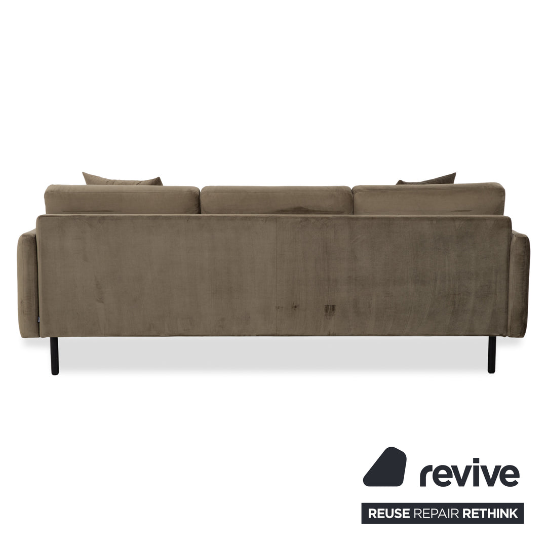 Bolia Scandinavia Three-Seater Stool Fabric Sofa Olive Green Couch