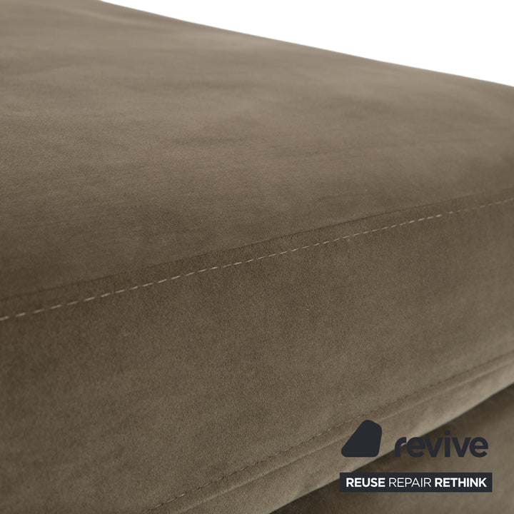 Bolia Scandinavia Dreisitzer Hocker Stoff Sofa Oliv Grün Couch