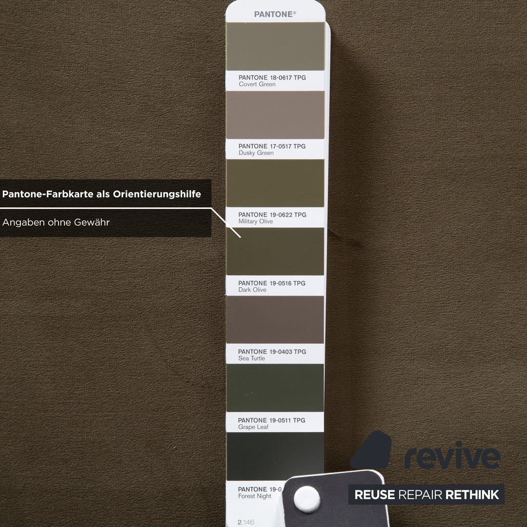 Bolia Scandinavia Dreisitzer Stoff Sofa Oliv Grün Couch