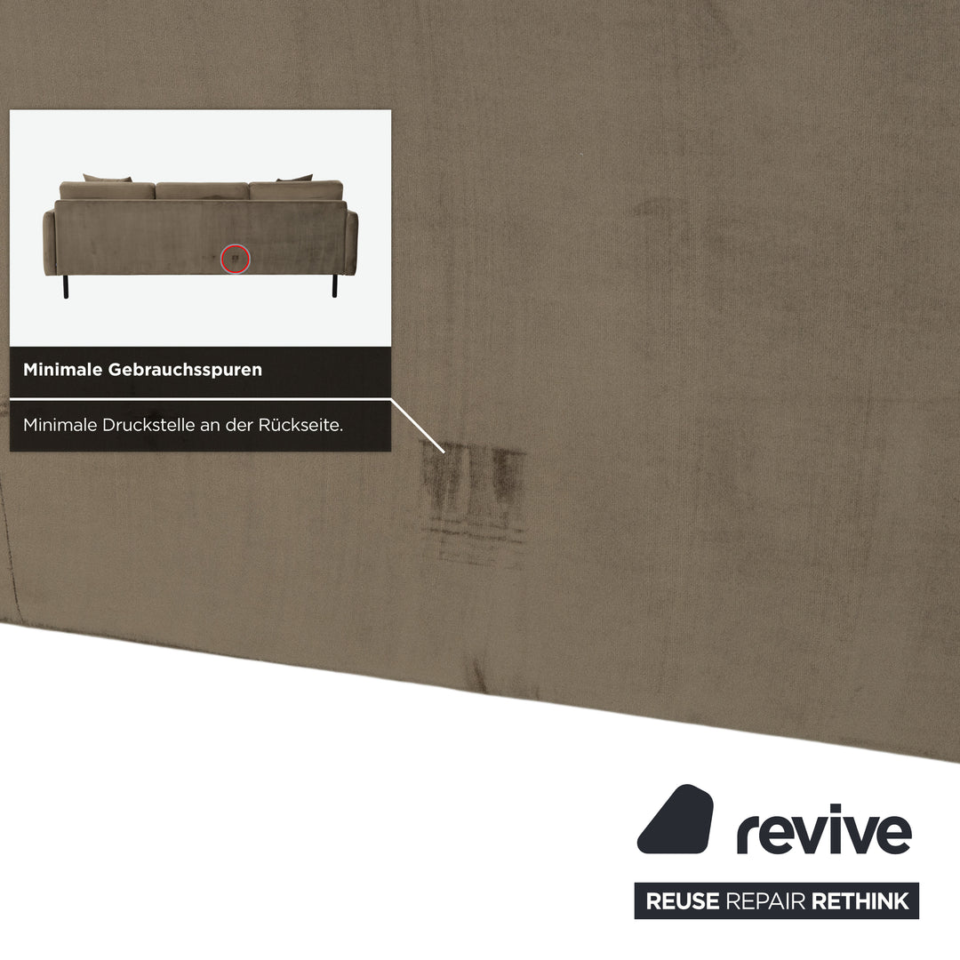 Bolia Scandinavia Dreisitzer Stoff Sofa Oliv Grün Couch