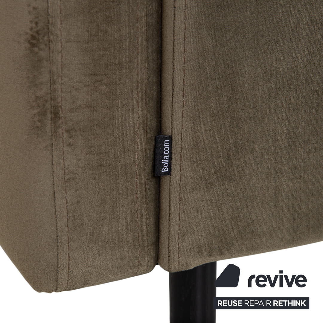 Bolia Scandinavia Dreisitzer Stoff Sofa Oliv Grün Couch