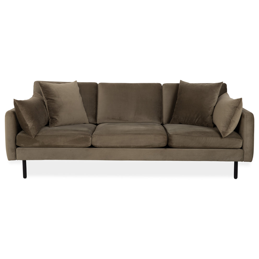 Bolia Scandinavia Three-Seater Fabric Sofa Olive Green Couch