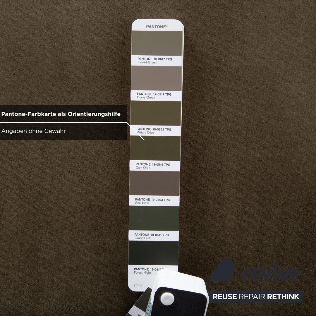 Bolia Scandinavia Hocker Stoff Oliv Grün