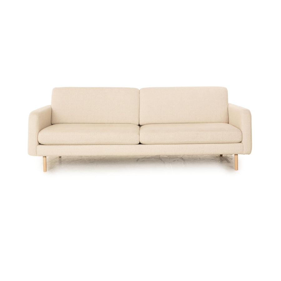 Bolia Scandinavia Remix Stoff Dreisitzer Creme Sofa Couch