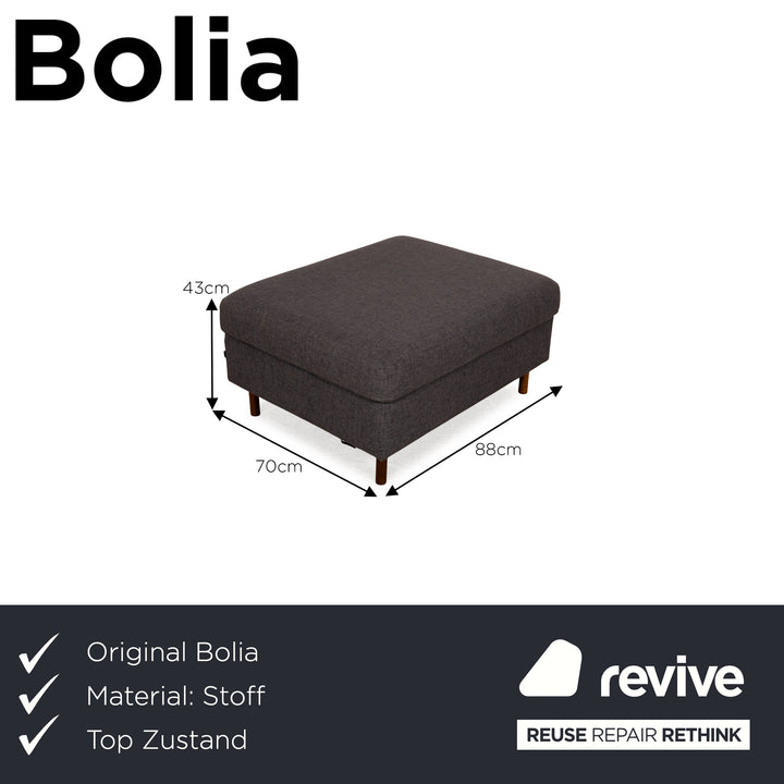 Bolia Scandinavia Remix Stoff Hocker Grau