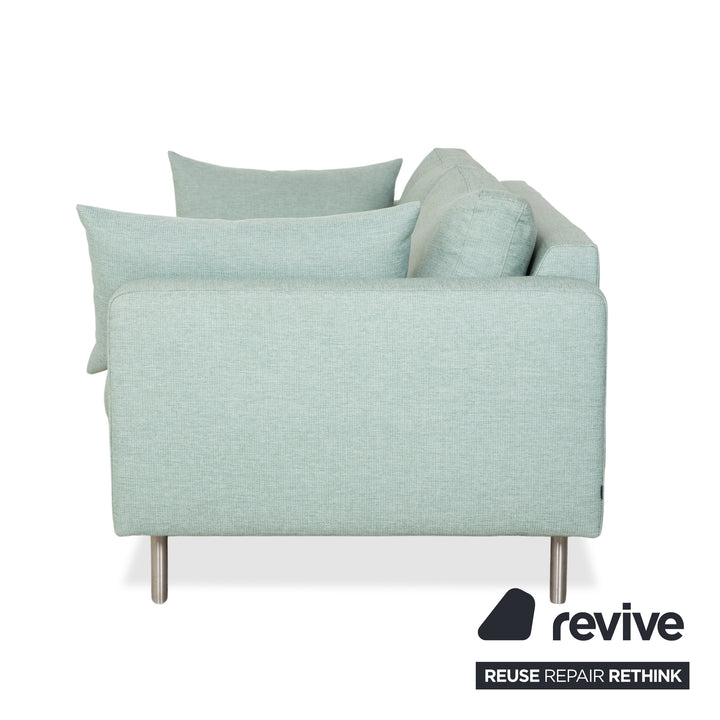 Bolia Scandinavia Stoff Dreisitzer Grün Blau Sofa Couch