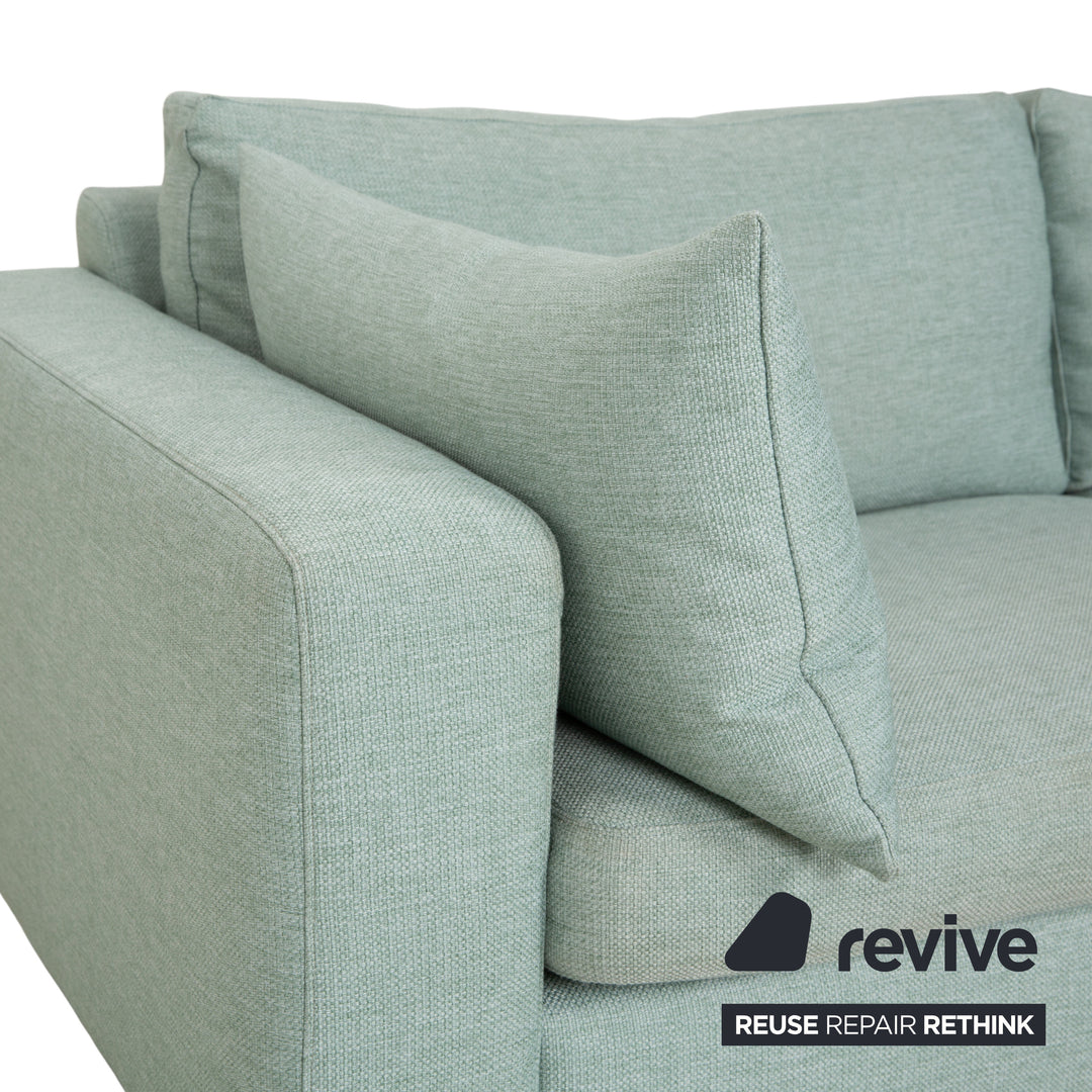 Bolia Scandinavia Stoff Dreisitzer Grün Blau Sofa Couch