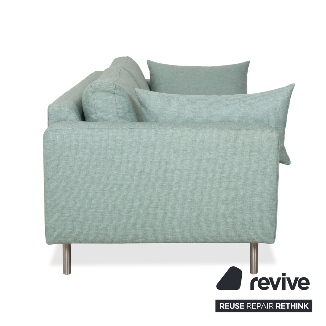 Canapé trois places Bolia Scandinavia en tissu London Mint Turquoise Green