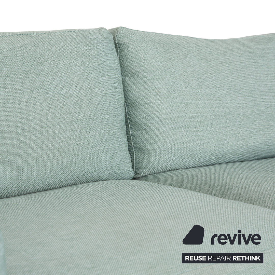 Bolia Scandinavia Stoff Dreisitzer Grün Blau Sofa Couch