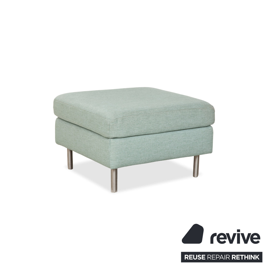 Bolia Scandinavia Fabric Three-Seater Ottoman Green Blue Sofa Couch