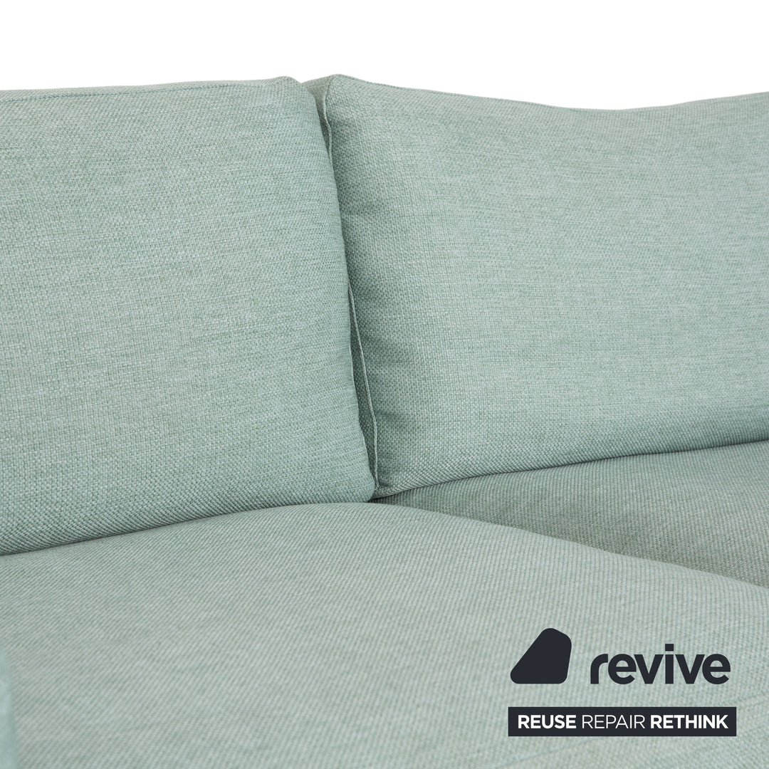 Bolia Scandinavia Fabric Three-Seater Ottoman Green Blue Sofa Couch