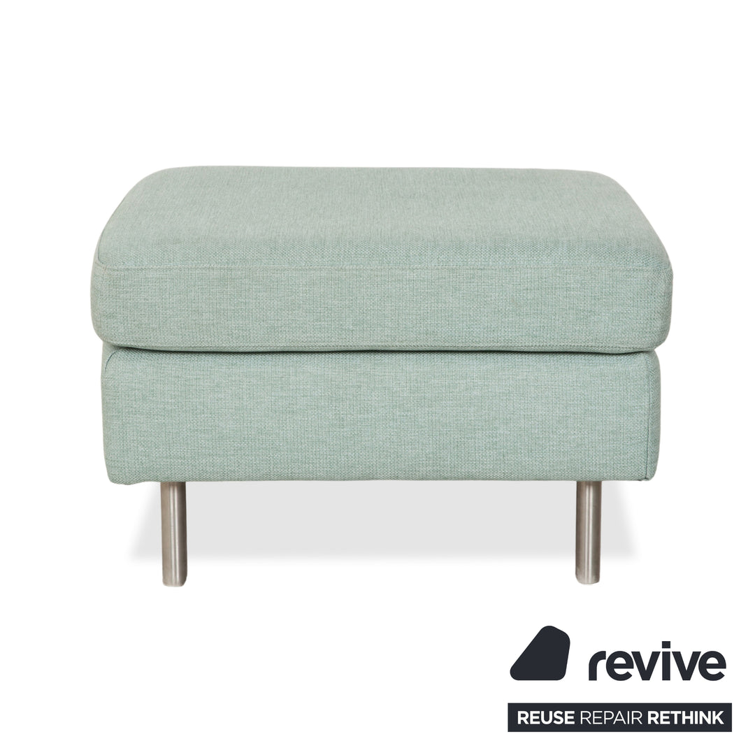 Bolia Scandinavia Fabric Three-Seater Ottoman Green Blue Sofa Couch