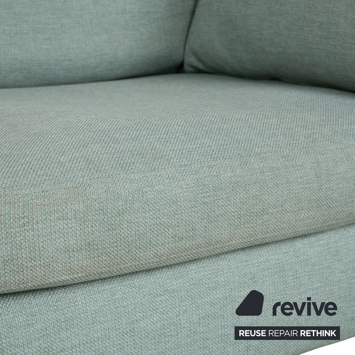 Bolia Scandinavia Stoff Dreisitzer Hocker Grün Blau Sofa Couch