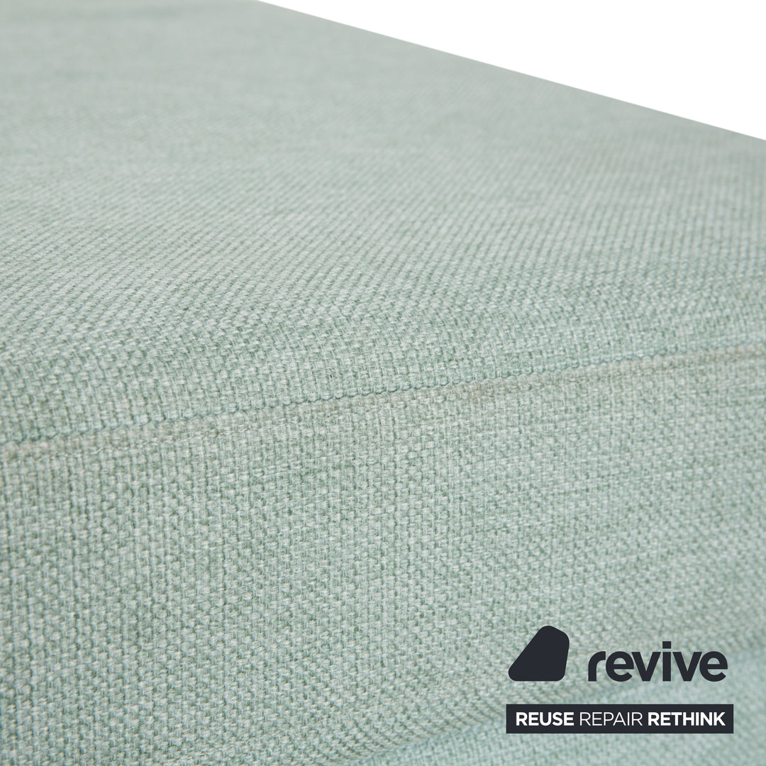 Bolia Scandinavia Stoff Dreisitzer Hocker Grün Blau Sofa Couch