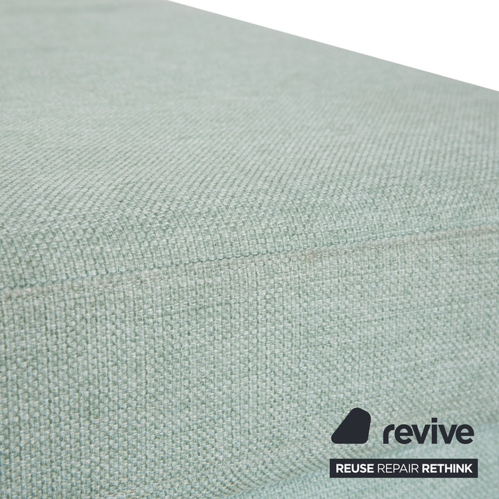 Bolia Scandinavia Stoff Dreisitzer Hocker Grün Blau Sofa Couch