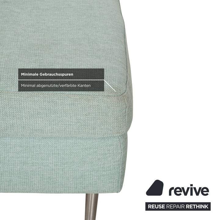 Bolia Scandinavia Fabric Three-Seater Ottoman Green Blue Sofa Couch