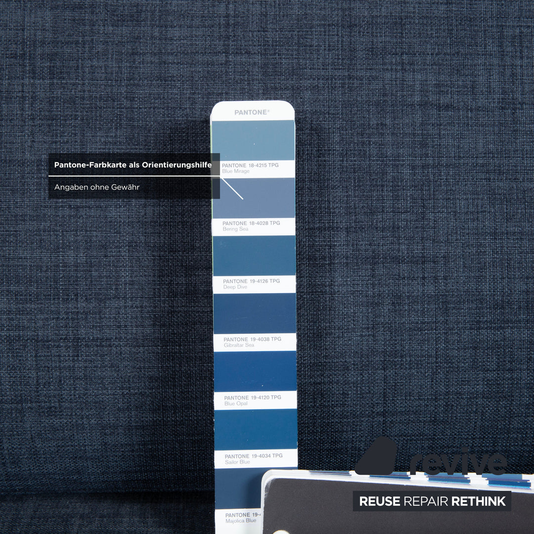 Bolia Scandinavia Fabric Corner Sofa Blue Sofa Couch