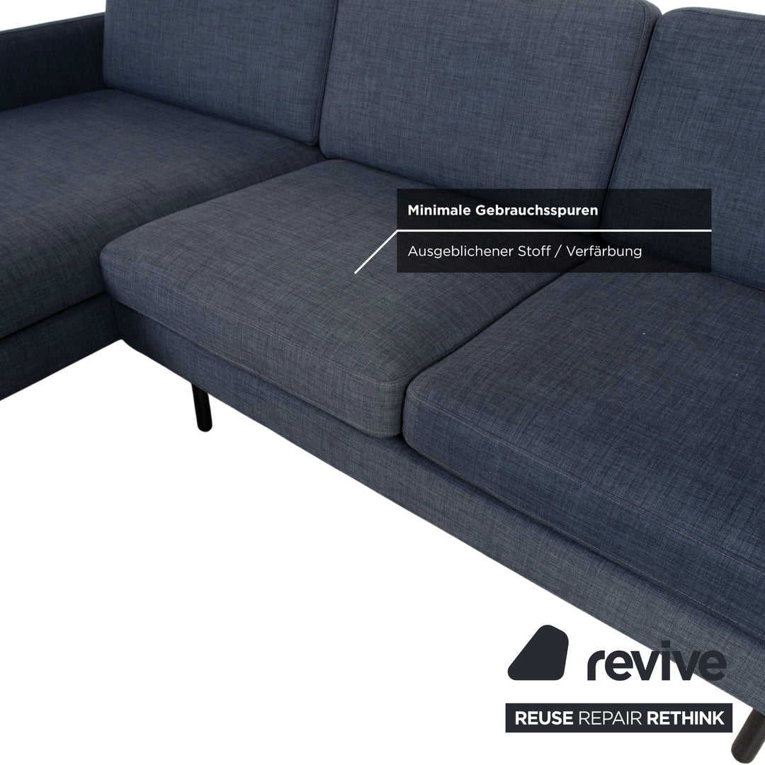 Bolia Scandinavia Fabric Corner Sofa Blue Sofa Couch