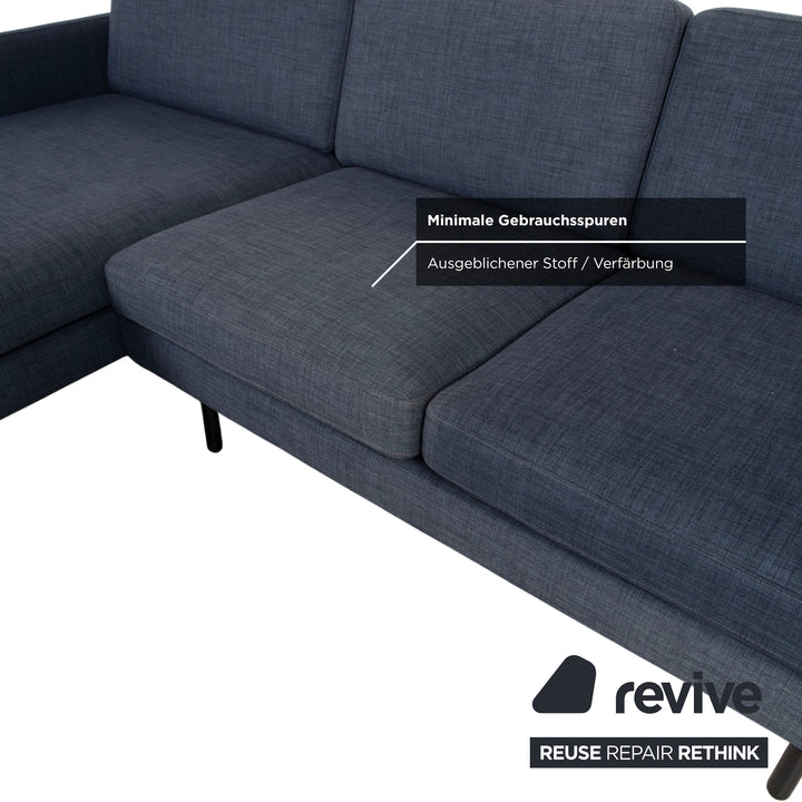 Bolia Scandinavia Fabric Corner Sofa Blue Sofa Couch