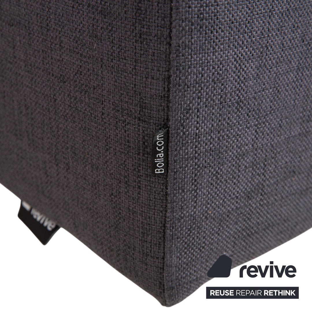Canapé d'angle Bolia Scandinavia en tissu gris et bleu