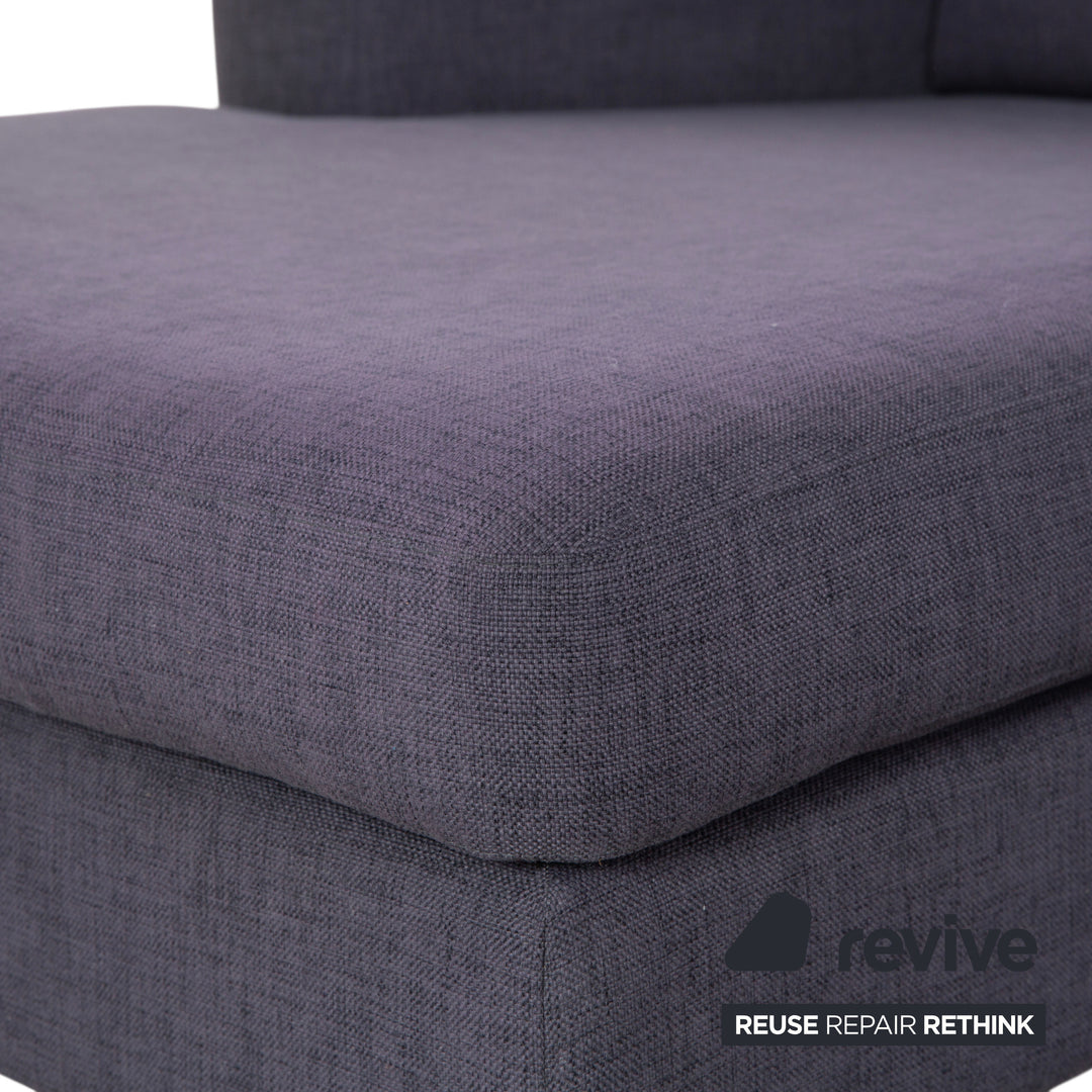 Canapé d'angle Bolia Scandinavia en tissu gris et bleu