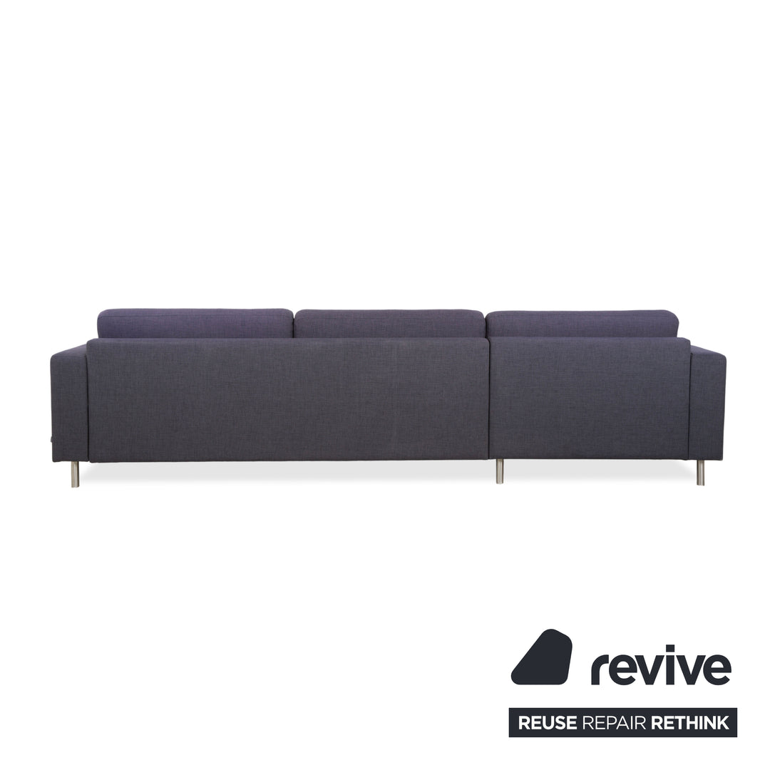 Canapé d'angle Bolia Scandinavia en tissu gris et bleu