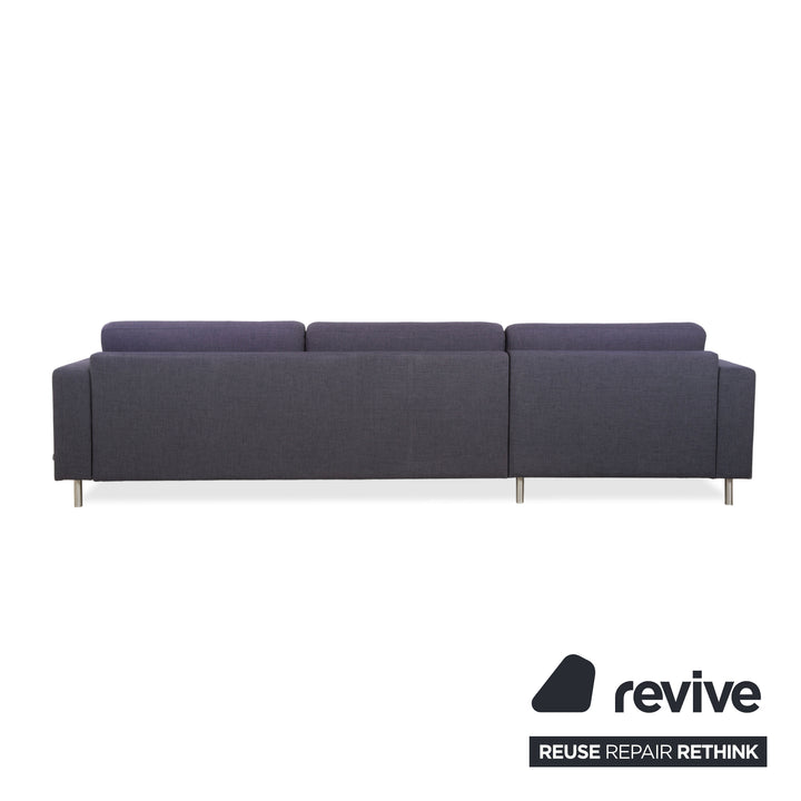 Canapé d'angle Bolia Scandinavia en tissu gris et bleu