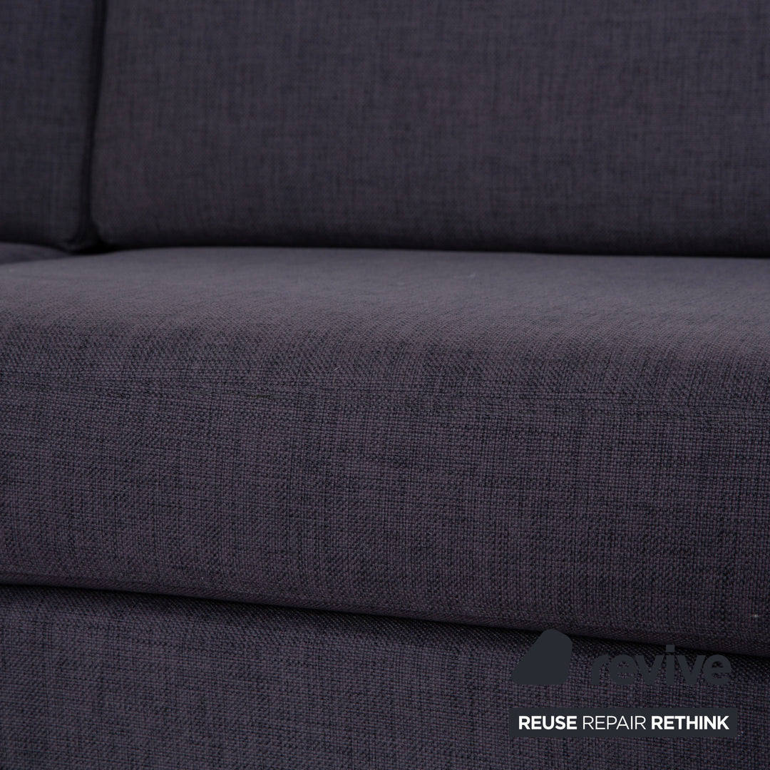 Bolia Scandinavia Stoff Ecksofa Grau Blau Sofa Couch