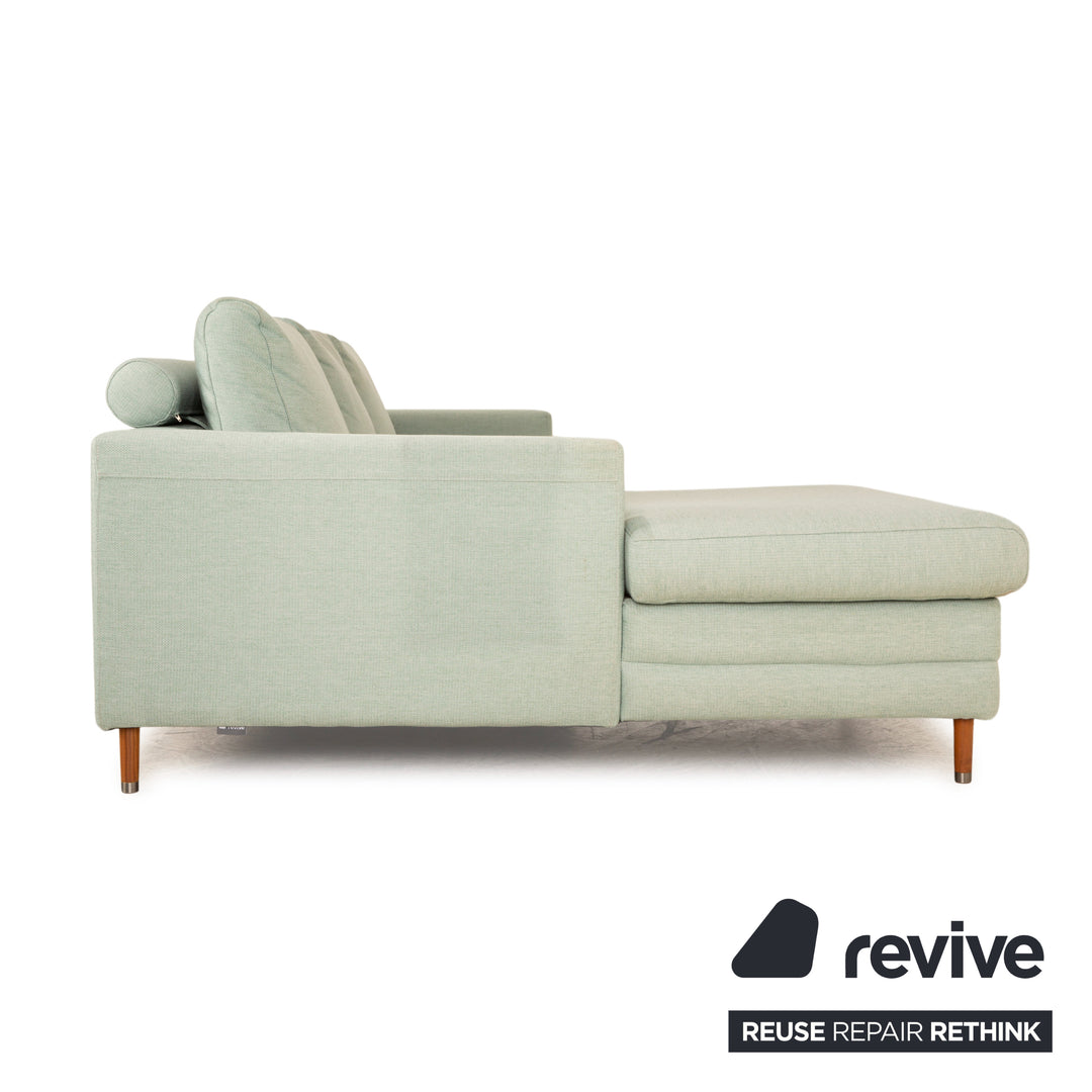 Bolia Scandinavia Fabric Corner Sofa Green Turquoise Grey Recamiere Left Sofa Couch