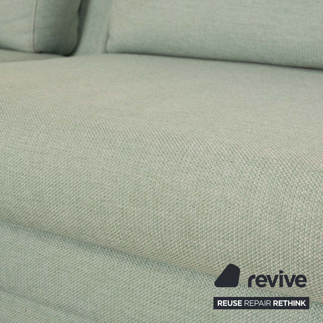 Bolia Scandinavia Fabric Corner Sofa Green Turquoise Grey Recamiere Left Sofa Couch