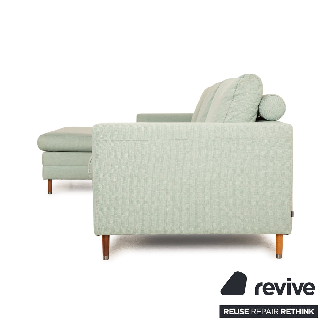 Bolia Scandinavia Fabric Corner Sofa Green Turquoise Grey Recamiere Left Sofa Couch
