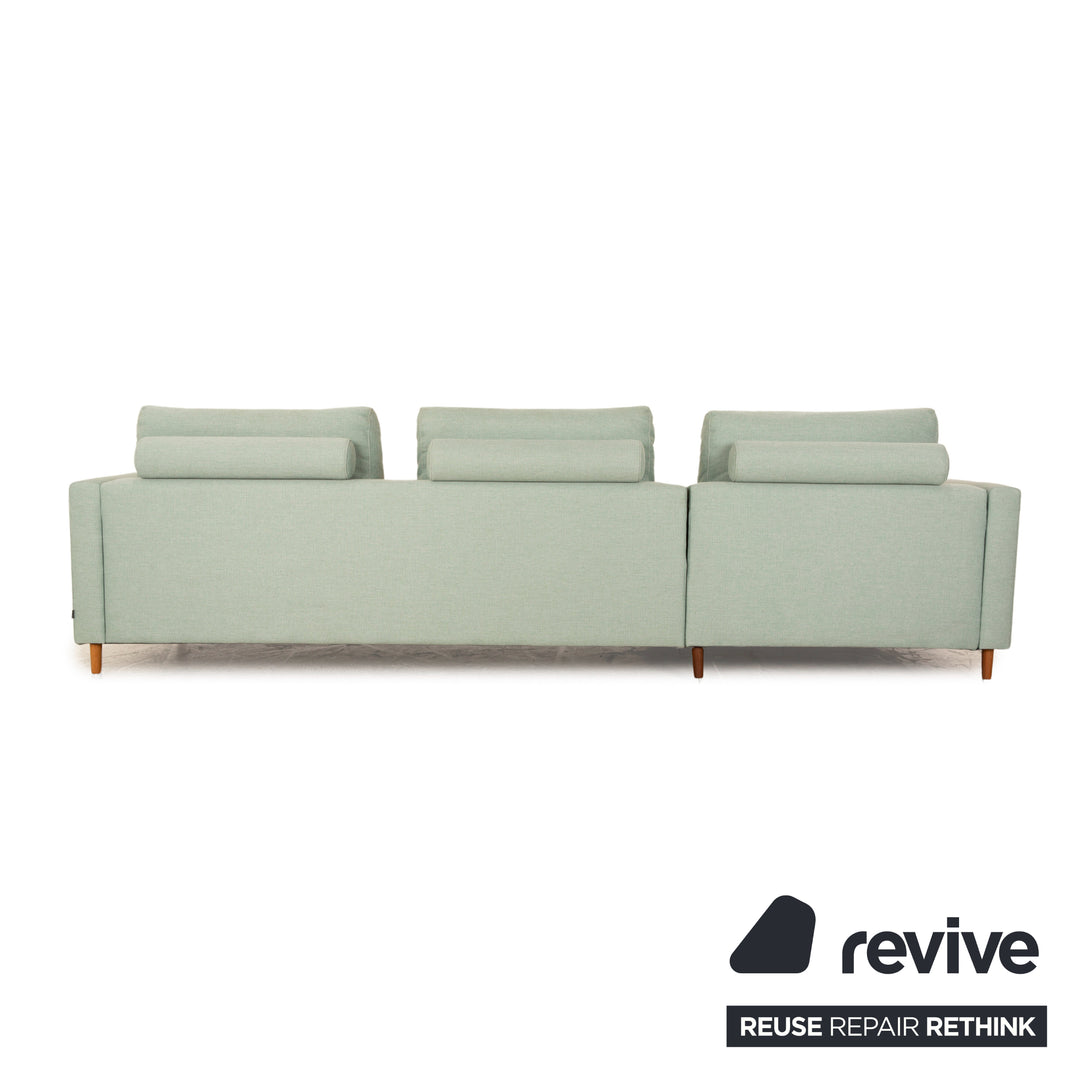 Bolia Scandinavia Fabric Corner Sofa Green Turquoise Grey Recamiere Left Sofa Couch