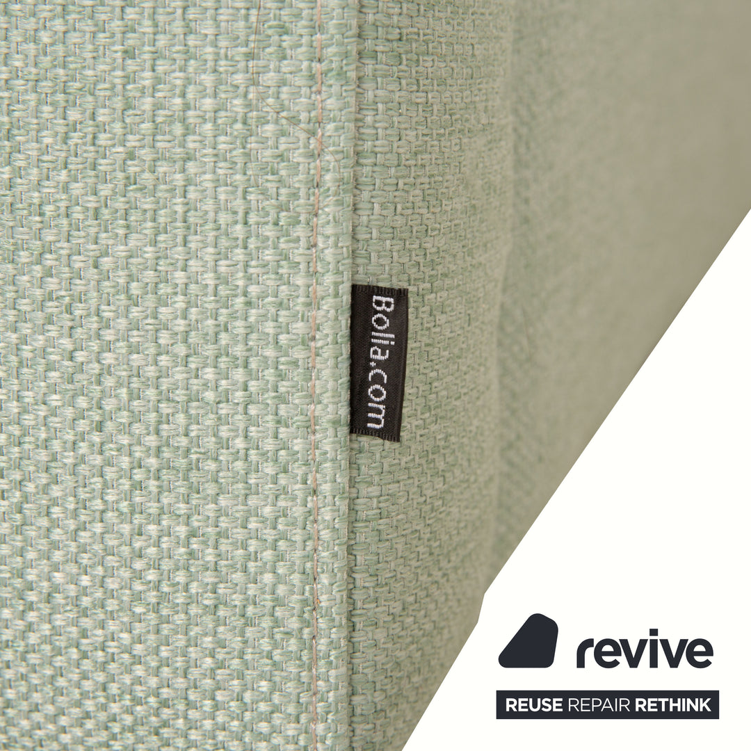 Bolia Scandinavia Fabric Corner Sofa Green Turquoise Grey Recamiere Left Sofa Couch