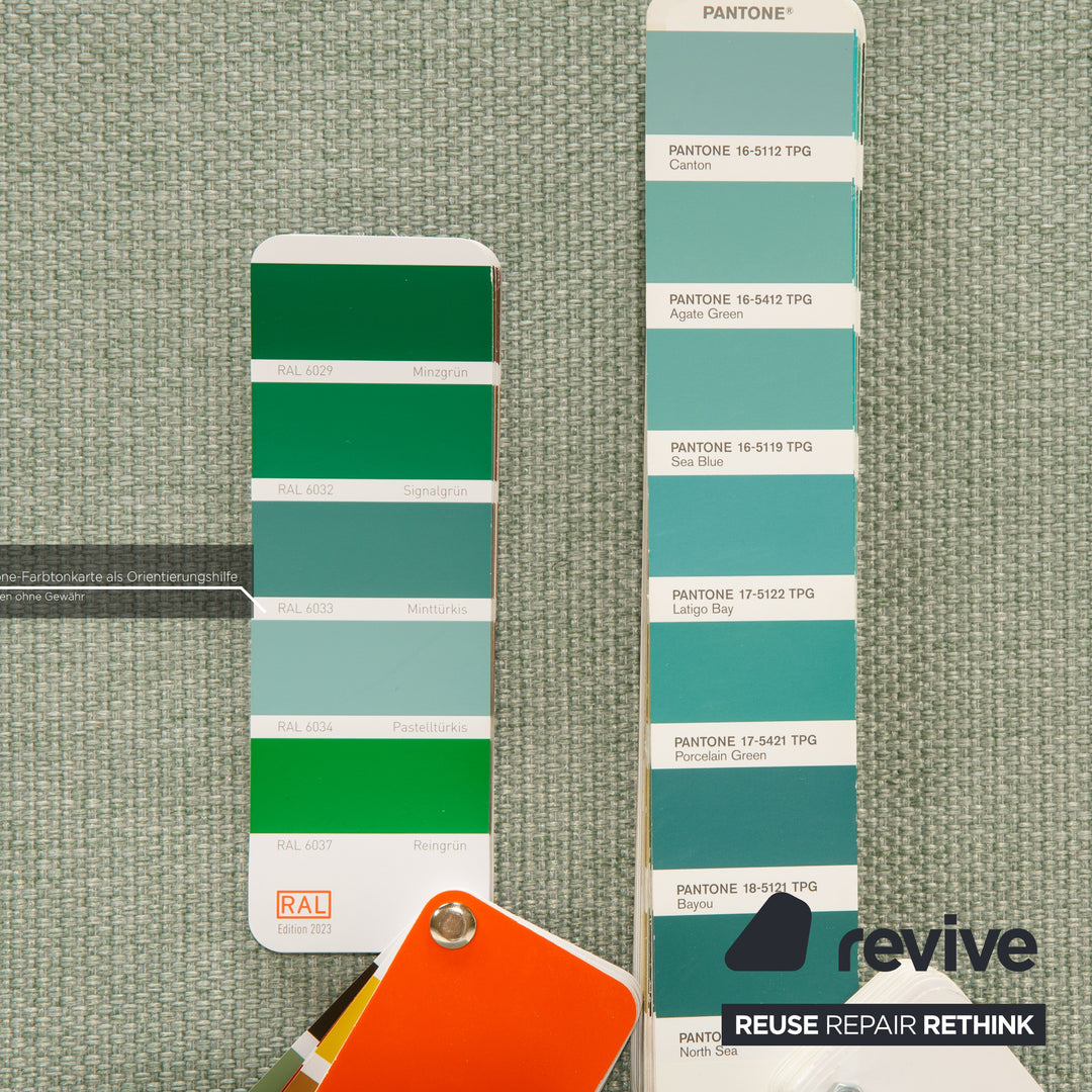 Bolia Scandinavia Fabric Corner Sofa Green Turquoise Grey Recamiere Left Sofa Couch