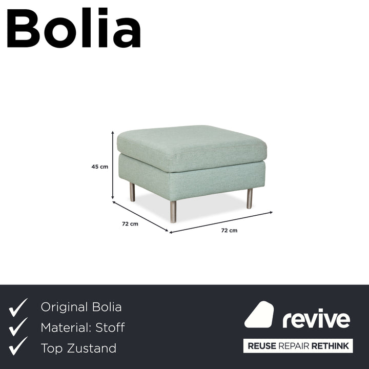Bolia Scandinavia Stoff Hocker Grün Blau
