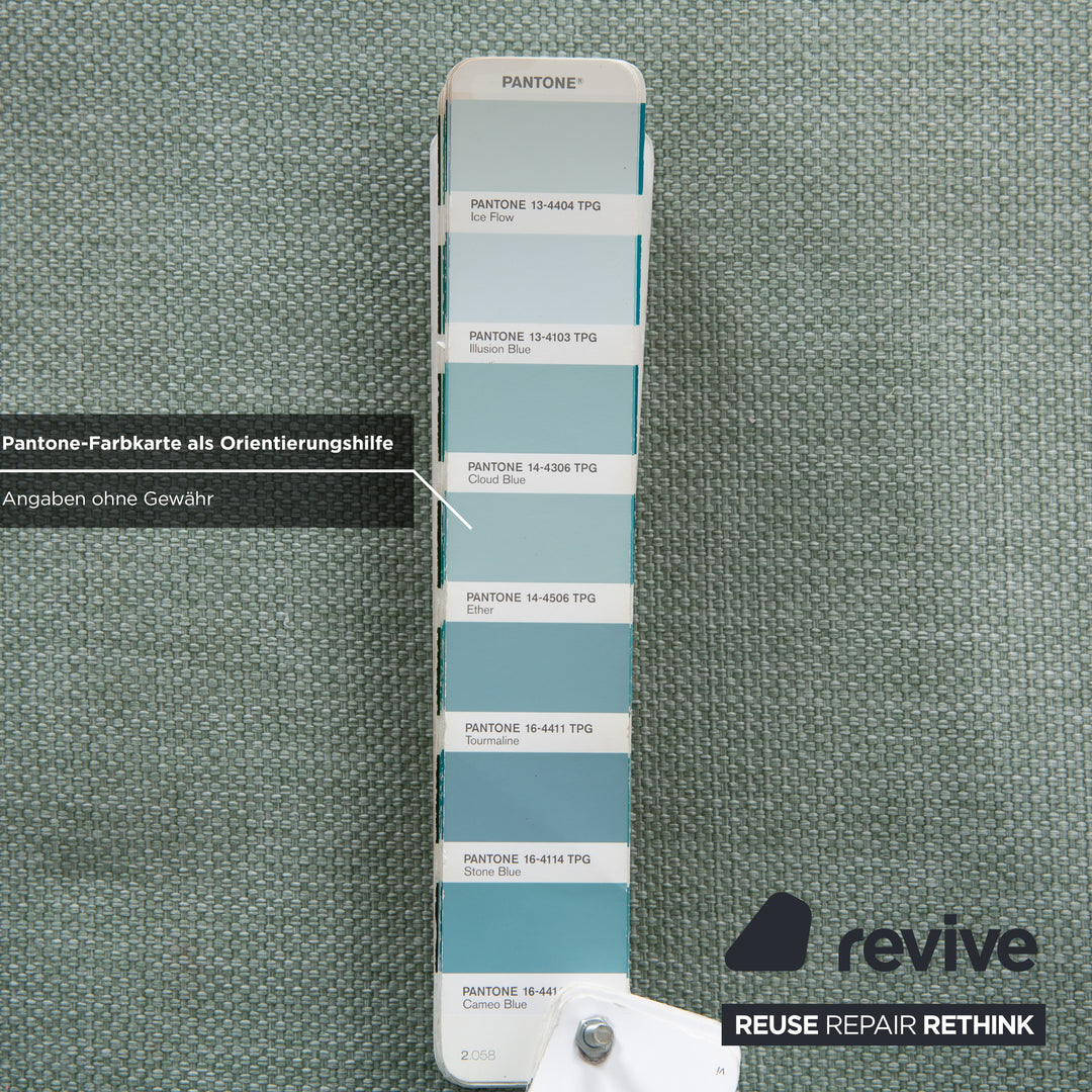 Bolia Scandinavia Fabric Stool London Mint Turquoise Green