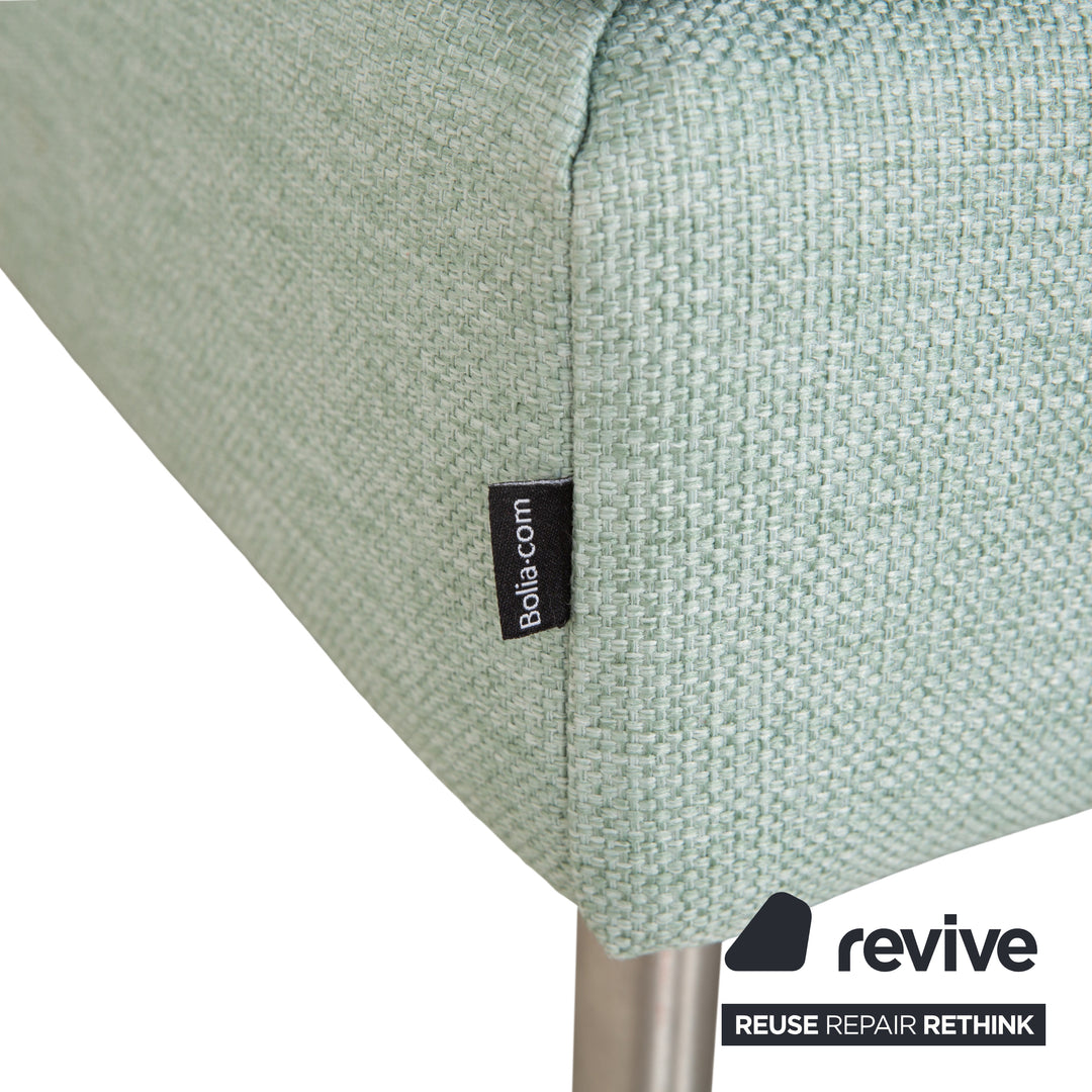 Bolia Scandinavia Fabric Stool London Mint Turquoise Green